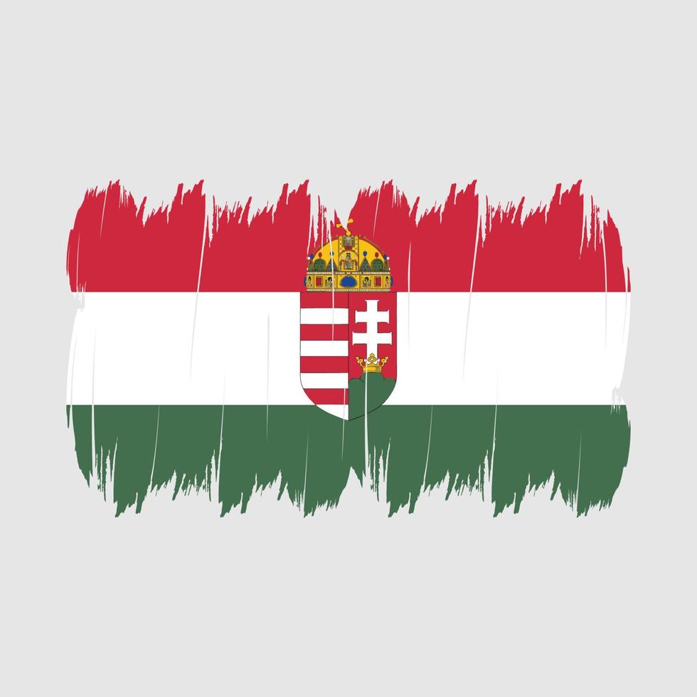 Hungary Flag Brush vector