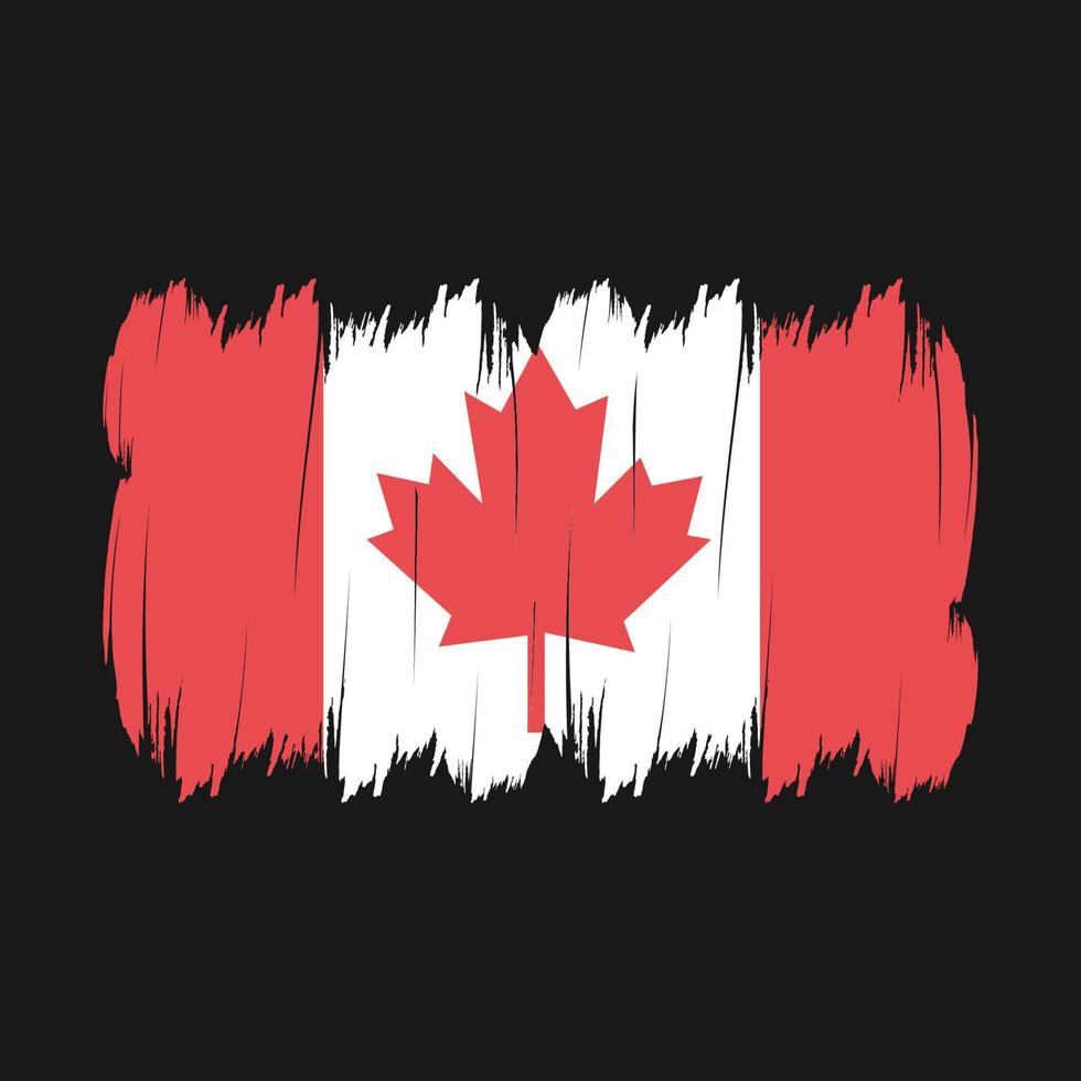 pincel de bandera de canadá vector