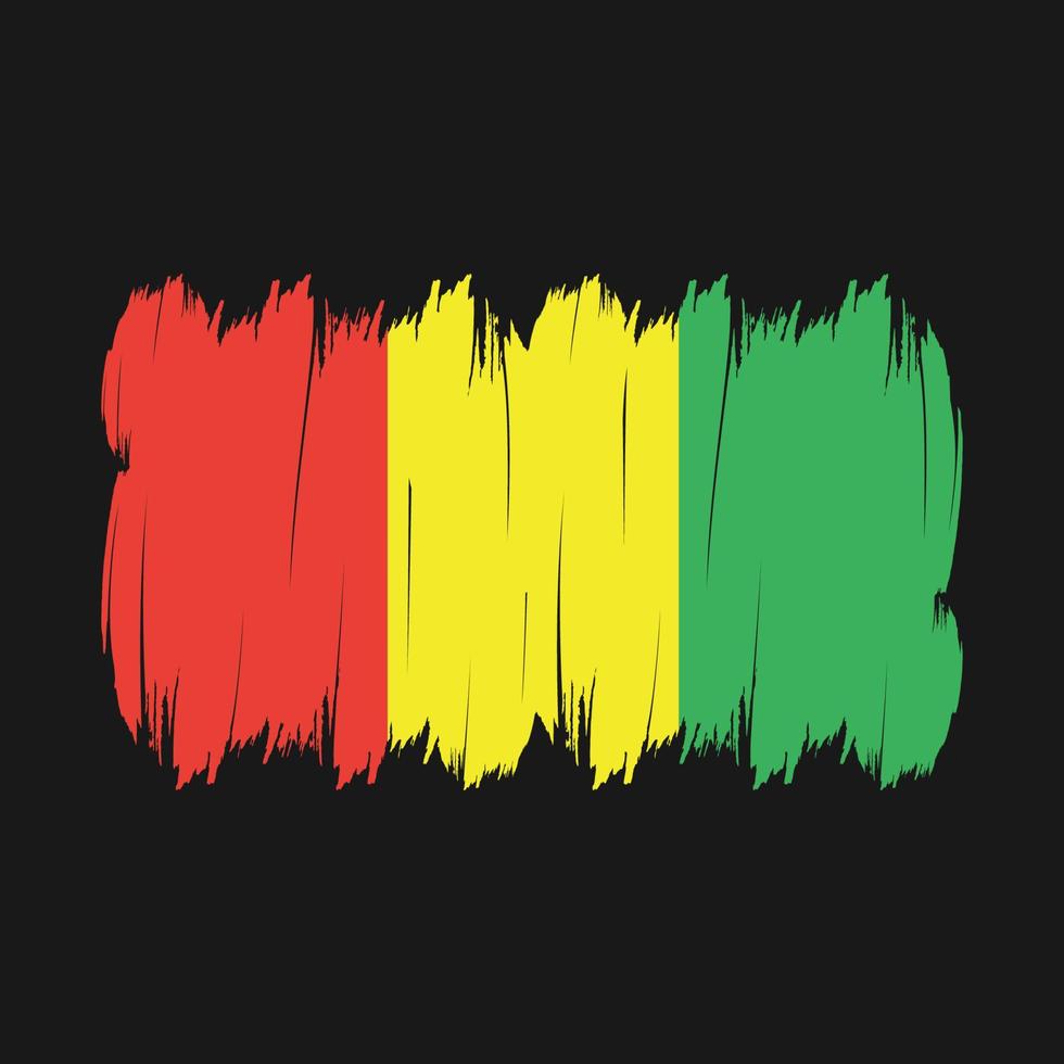 Guinea Flag Brush vector