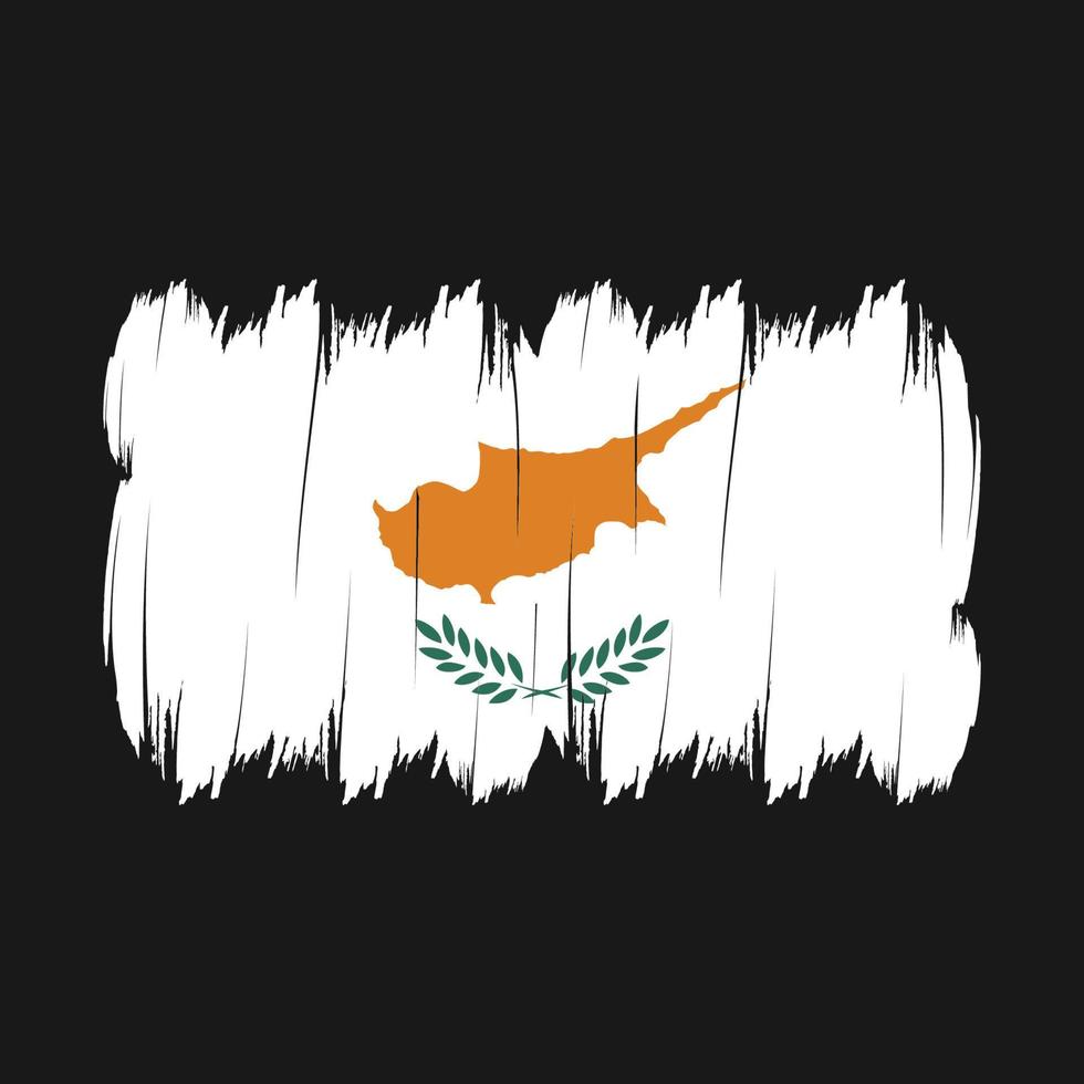 Cyprus Flag Brush vector