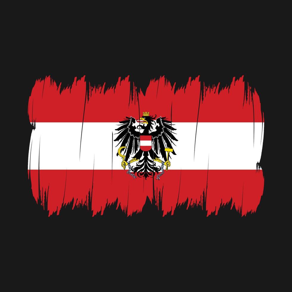 Austria Flag Brush vector