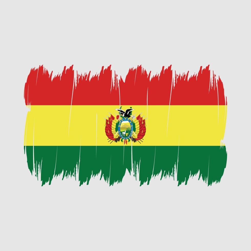 cepillo de bandera de bolivia vector