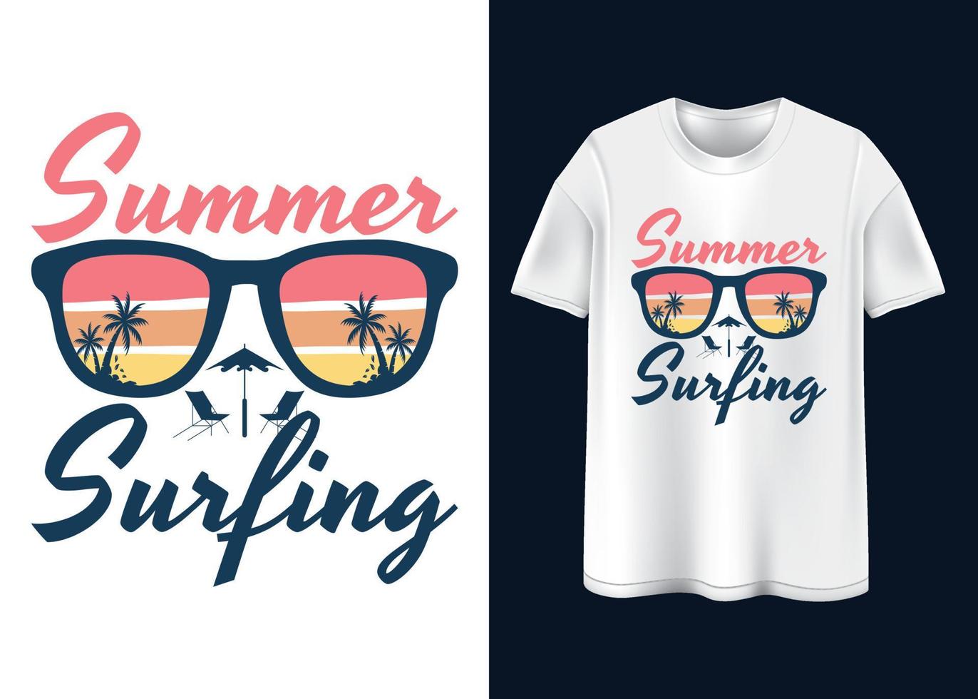 Summer vibes Typography T-shirt design vector