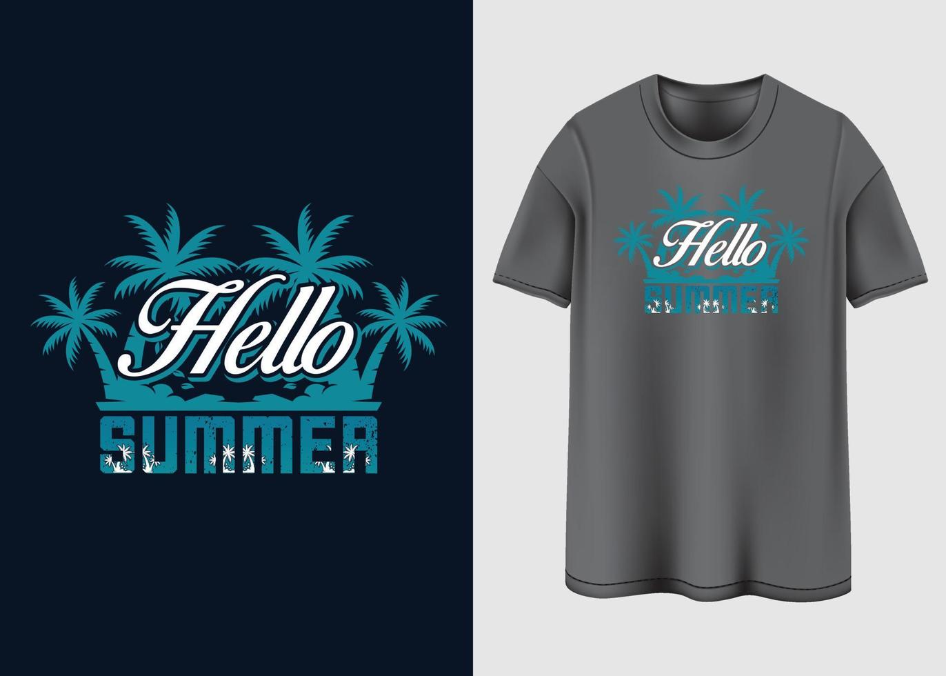 Summer vibes Typography T-shirt design vector