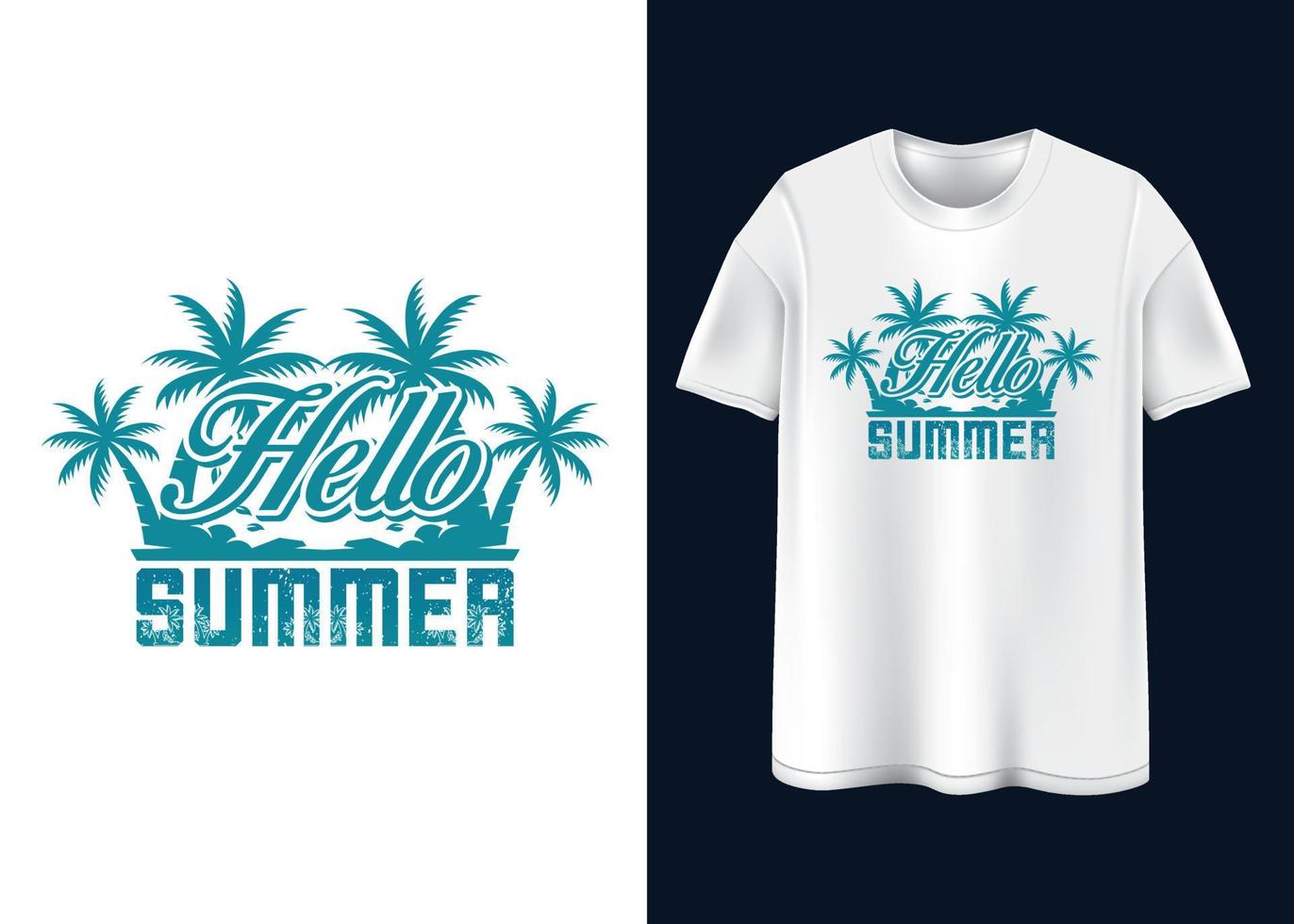 Summer vibes Typography T-shirt design vector