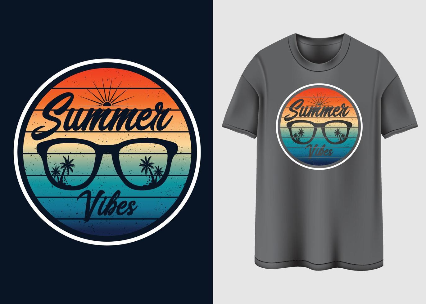 Summer vibes Typography T-shirt design 17347737 Vector Art at Vecteezy