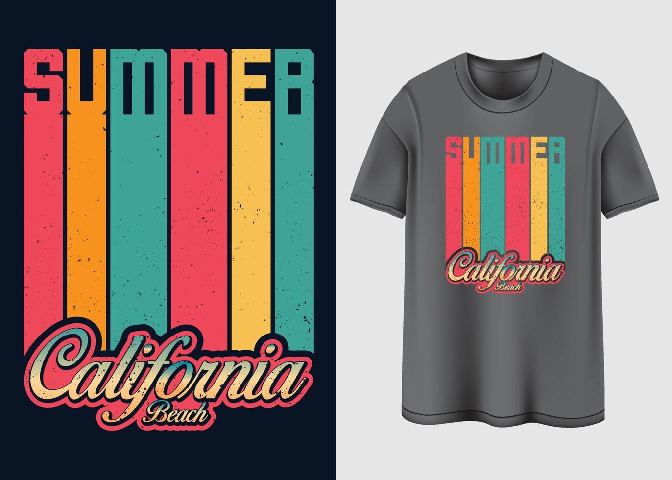 Summer vibes Typography T-shirt design vector