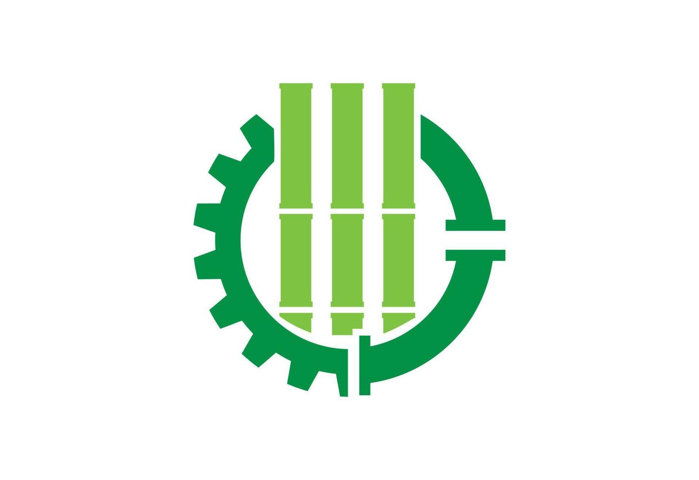 diseño de logotipo financiero de bambú, plantilla de diseño vectorial vector