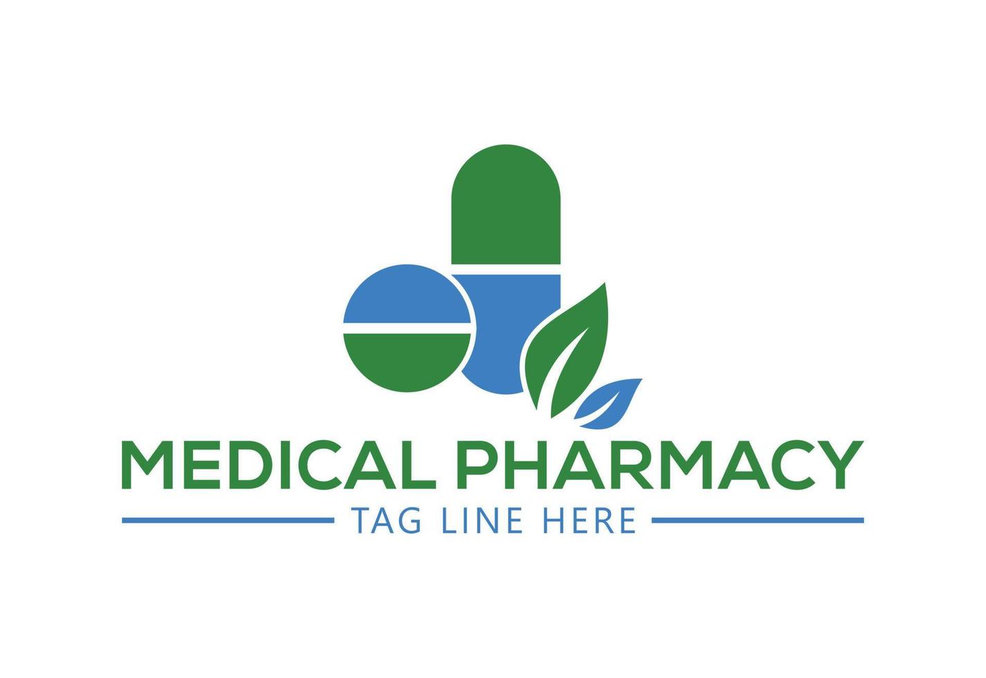 Creative Medical pharmacy logo design, Vector design concept