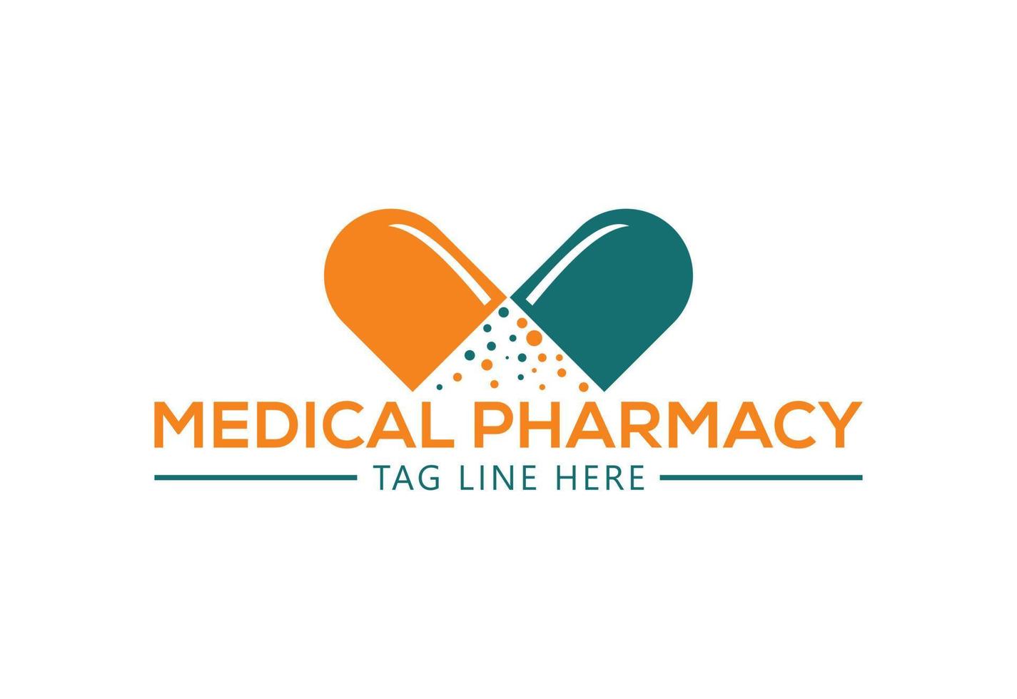 diseño creativo del logotipo de farmacia médica, concepto de diseño vectorial vector