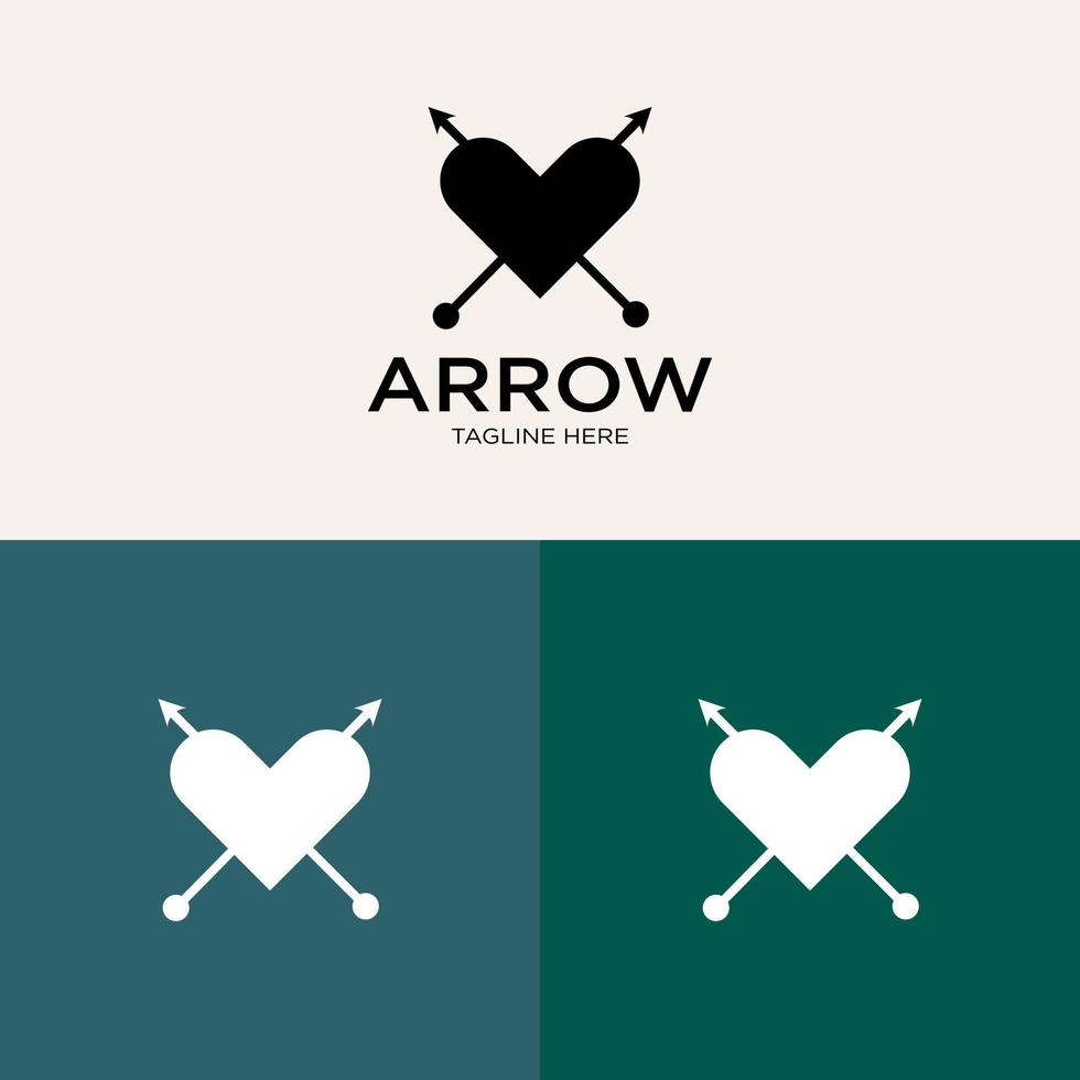 Logo Arrow. geometric arrow shape Can be used for Business and Technology Logo. Flat Vector Logo Design Template Elements.