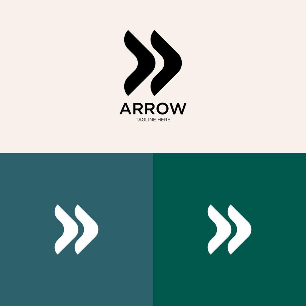 Logo Arrow. geometric arrow shape Can be used for Business and Technology Logo. Flat Vector Logo Design Template Elements.