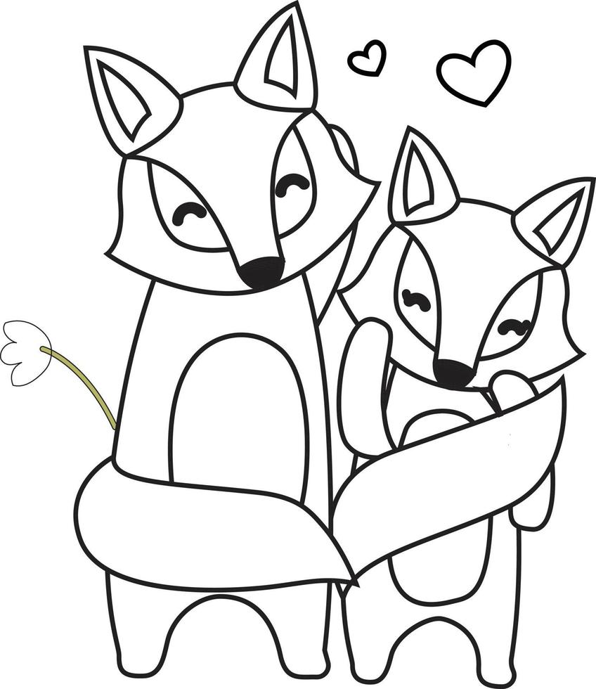 valentine day coloring pages vector