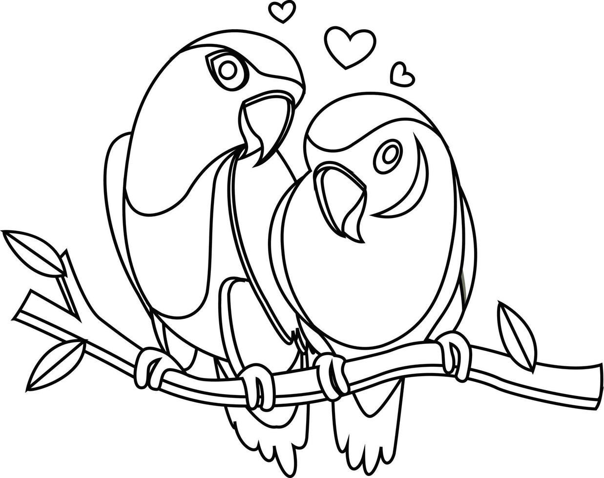 valentine day coloring pages vector