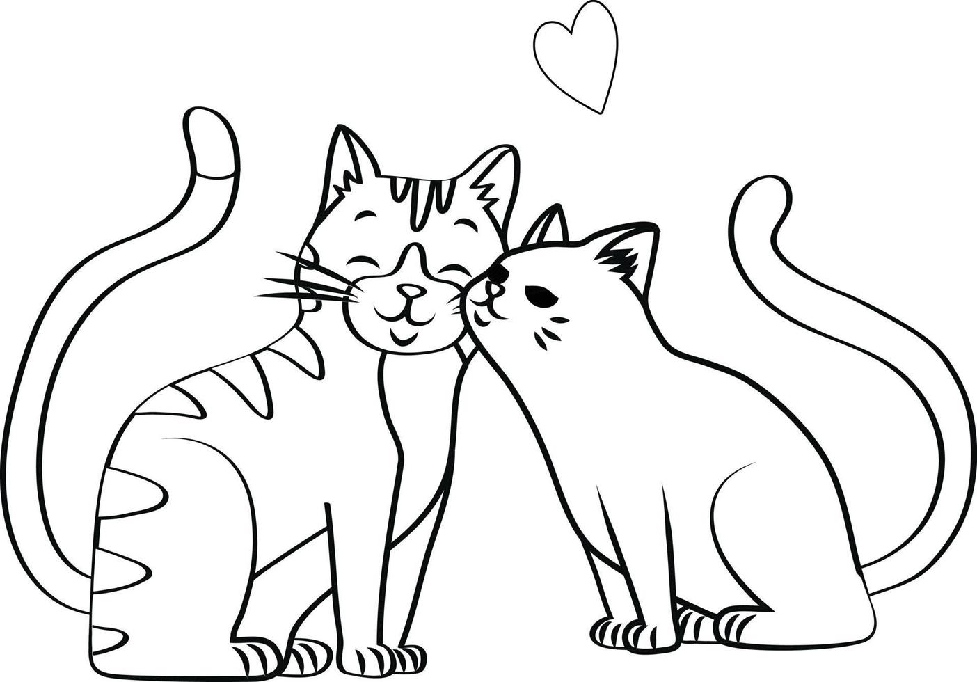 valentine day coloring pages vector