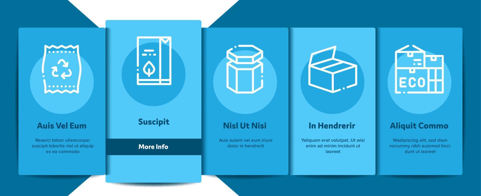 Packaging Elements Vector Onboarding