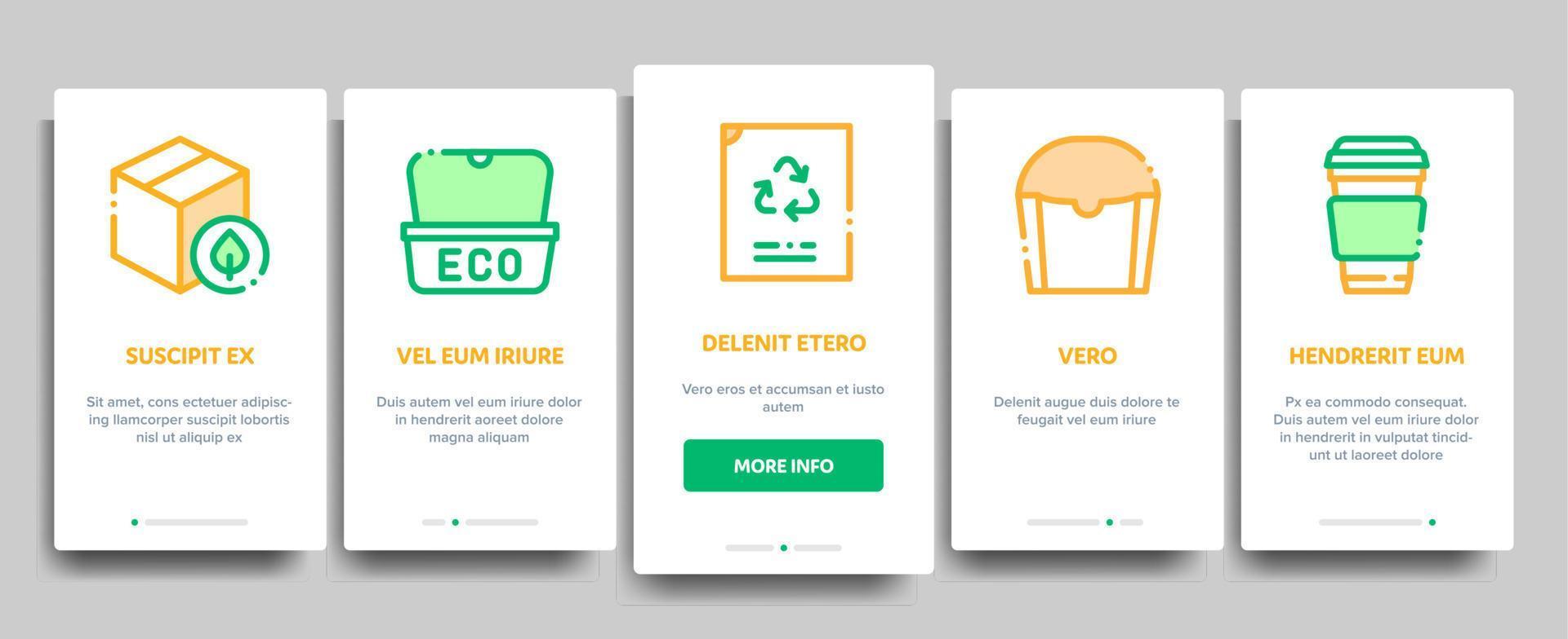 Packaging Elements Vector Onboarding