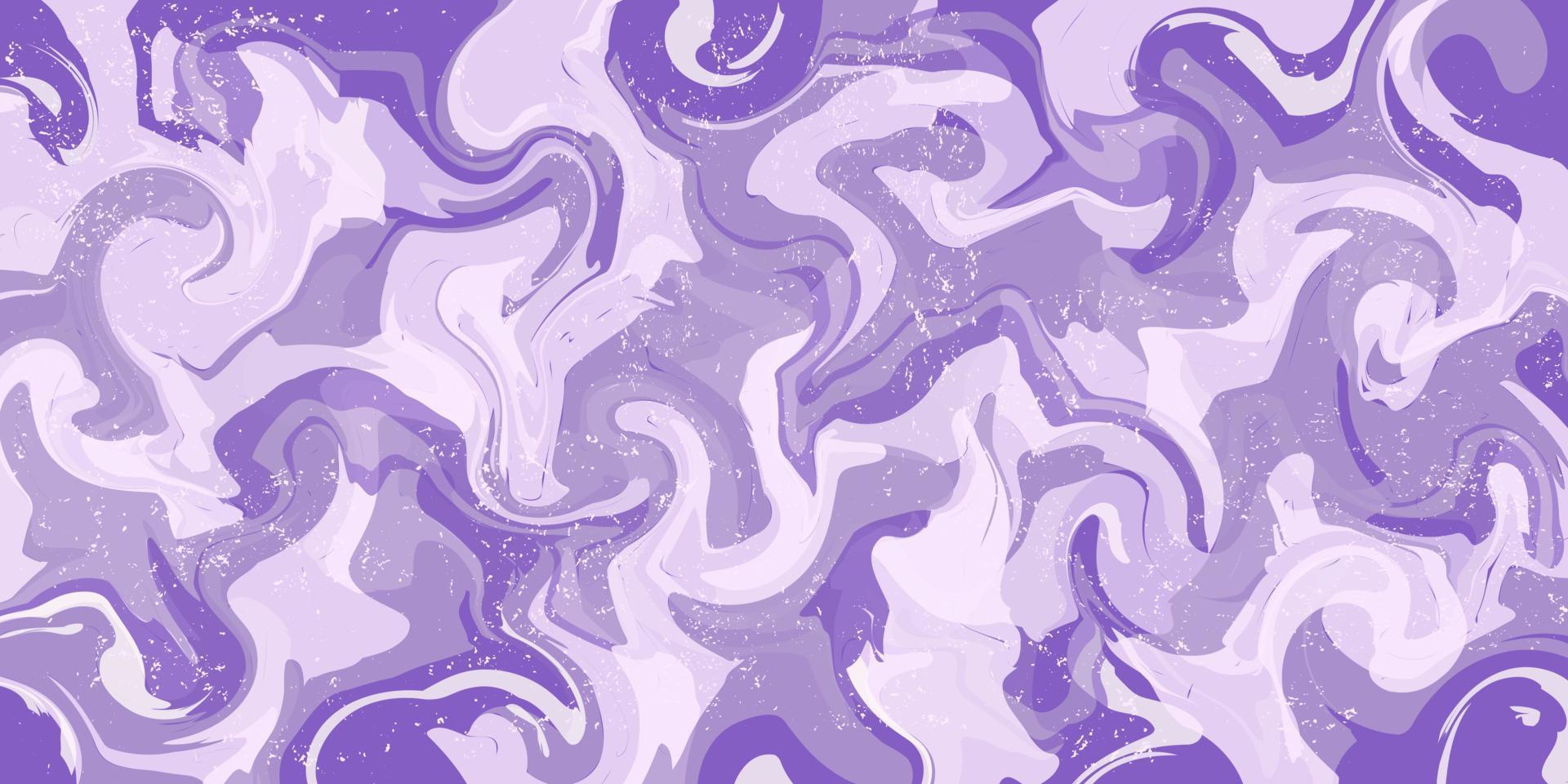 fondo morado con mármol líquido y grunge. textura ondulada frotada. abstracción lila con ondas y curvas. diseño de interiores. invitación de boda. vector