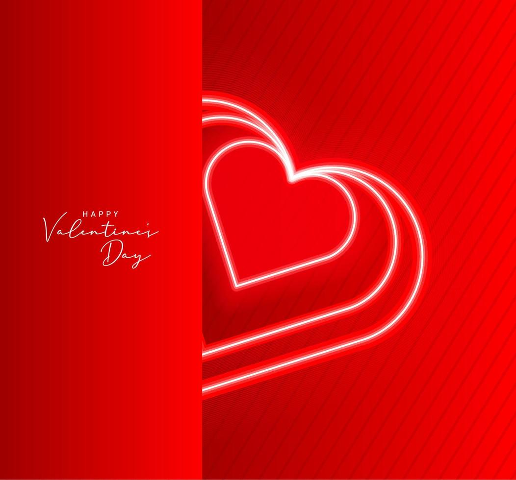 Happy Valentine's Day ready modern design template. intertwined hearts. 14 February valentine's day card. vector