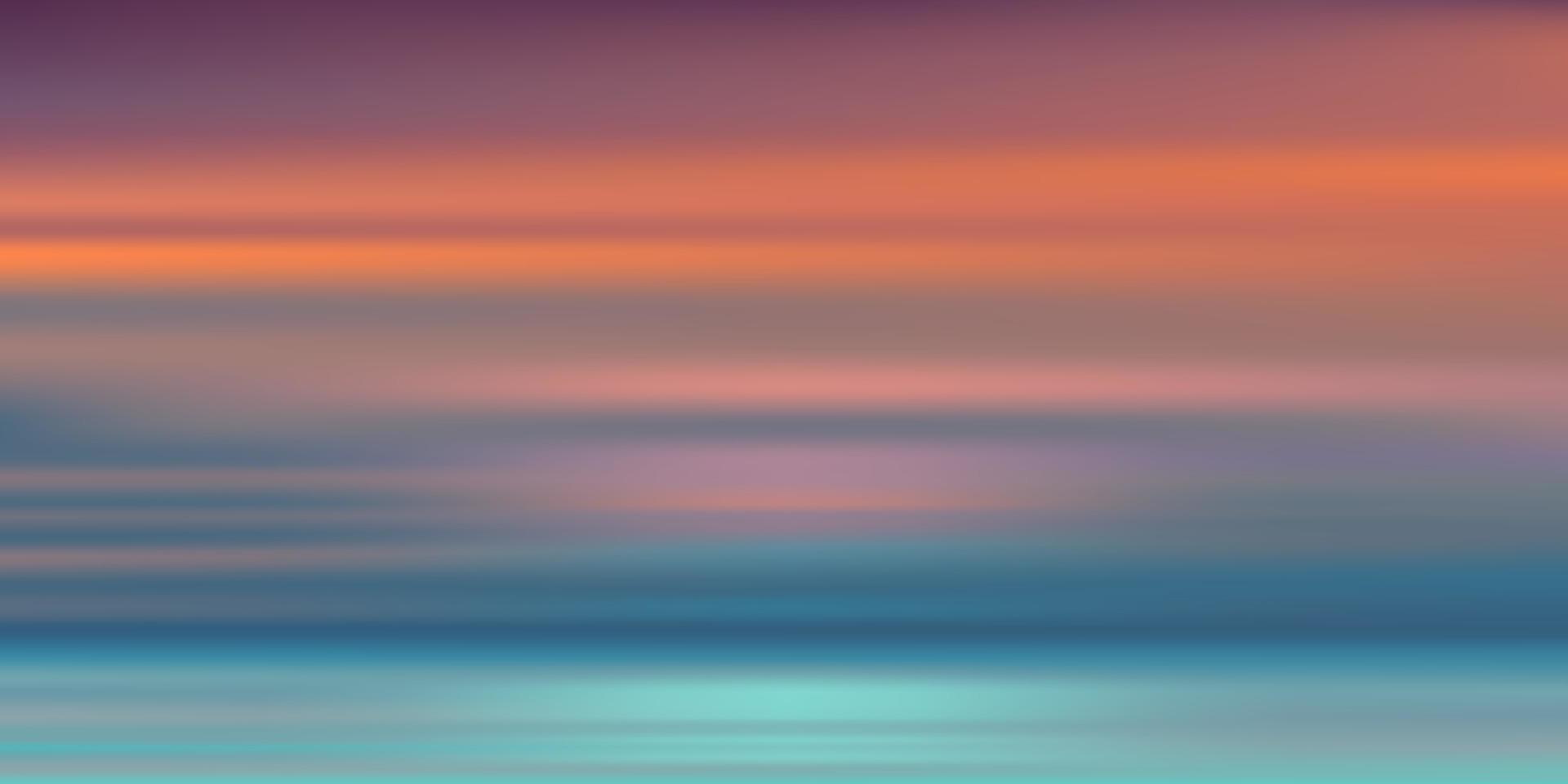 puesta de sol del cielo con color naranja, amarillo, rosa, púrpura, azul, paisaje crepuscular dramático de la hora dorada, estandarte vectorial cielo romántico horizontal del amanecer o la luz del sol para el fondo de las cuatro estaciones vector