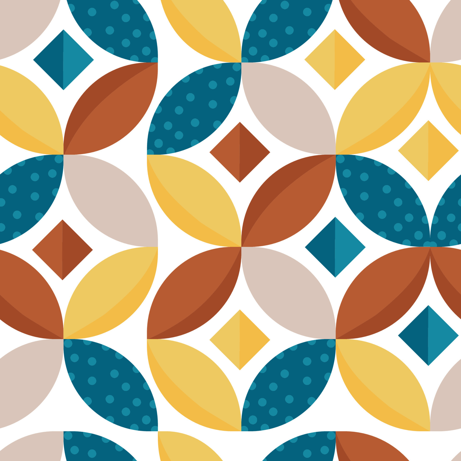 diseño de patrón circular geométrico transparente con elementos de