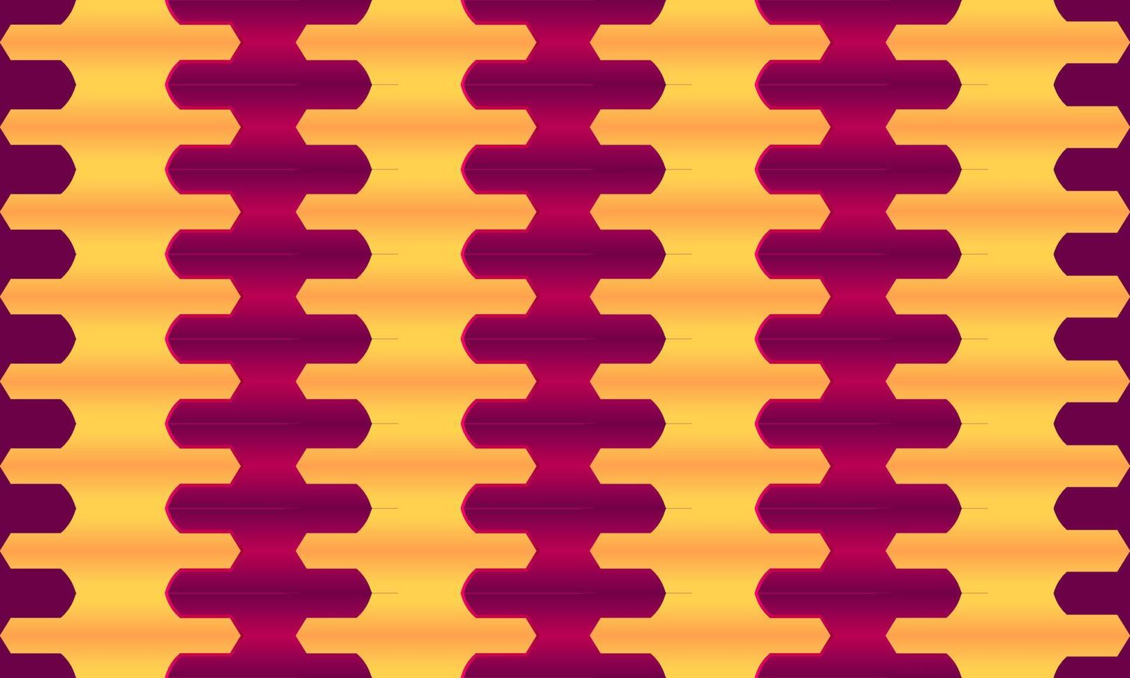 Seamless geometric pattern with yellow and red background illustration vector