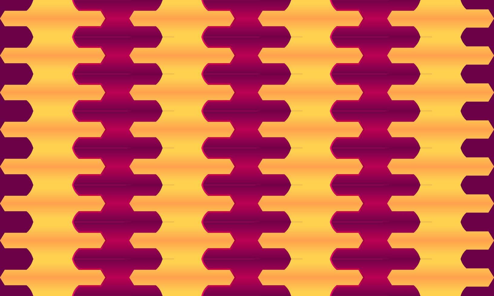 Seamless geometric pattern with yellow and red background illustration vector