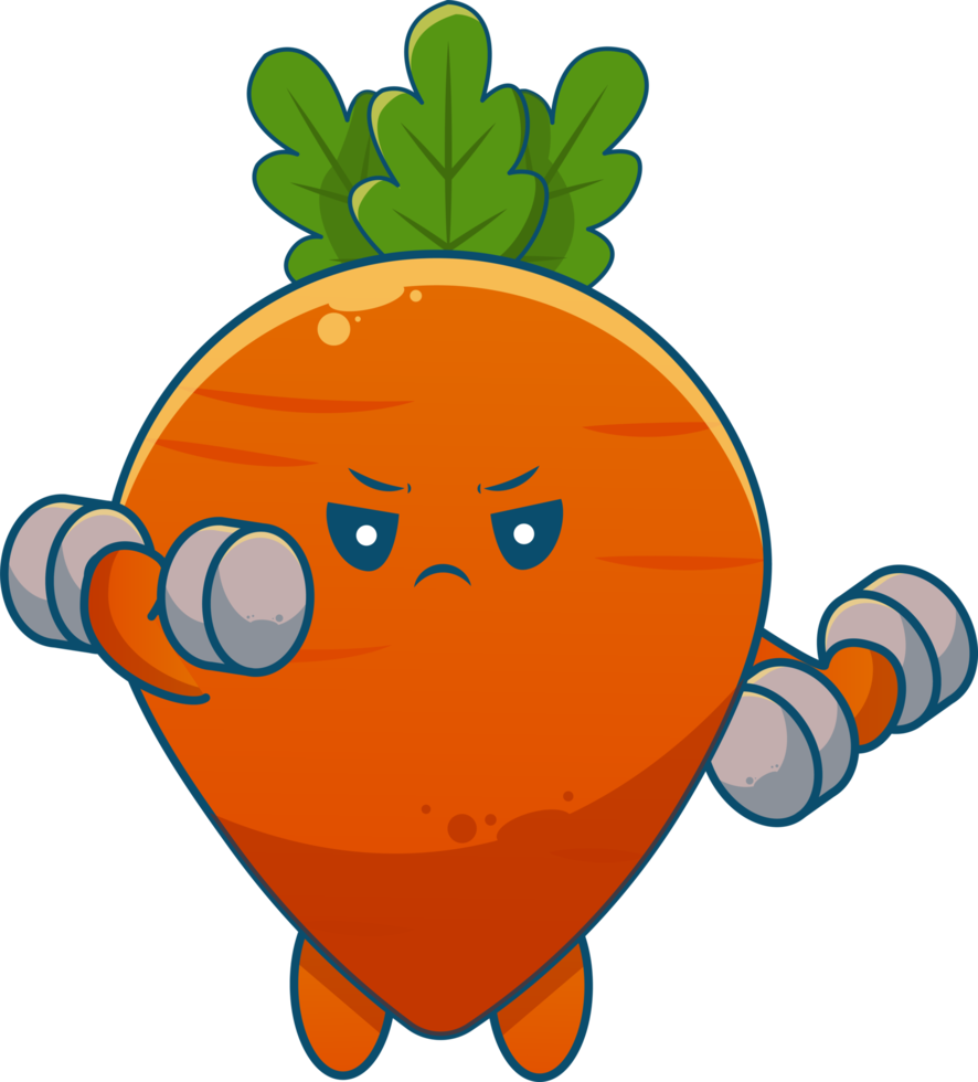 cute carrot cartoon png