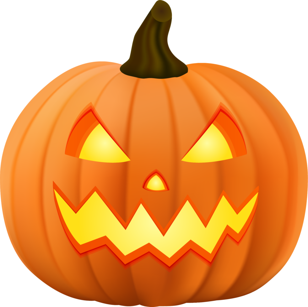 pauroso zucca Halloween lanterna realistico png