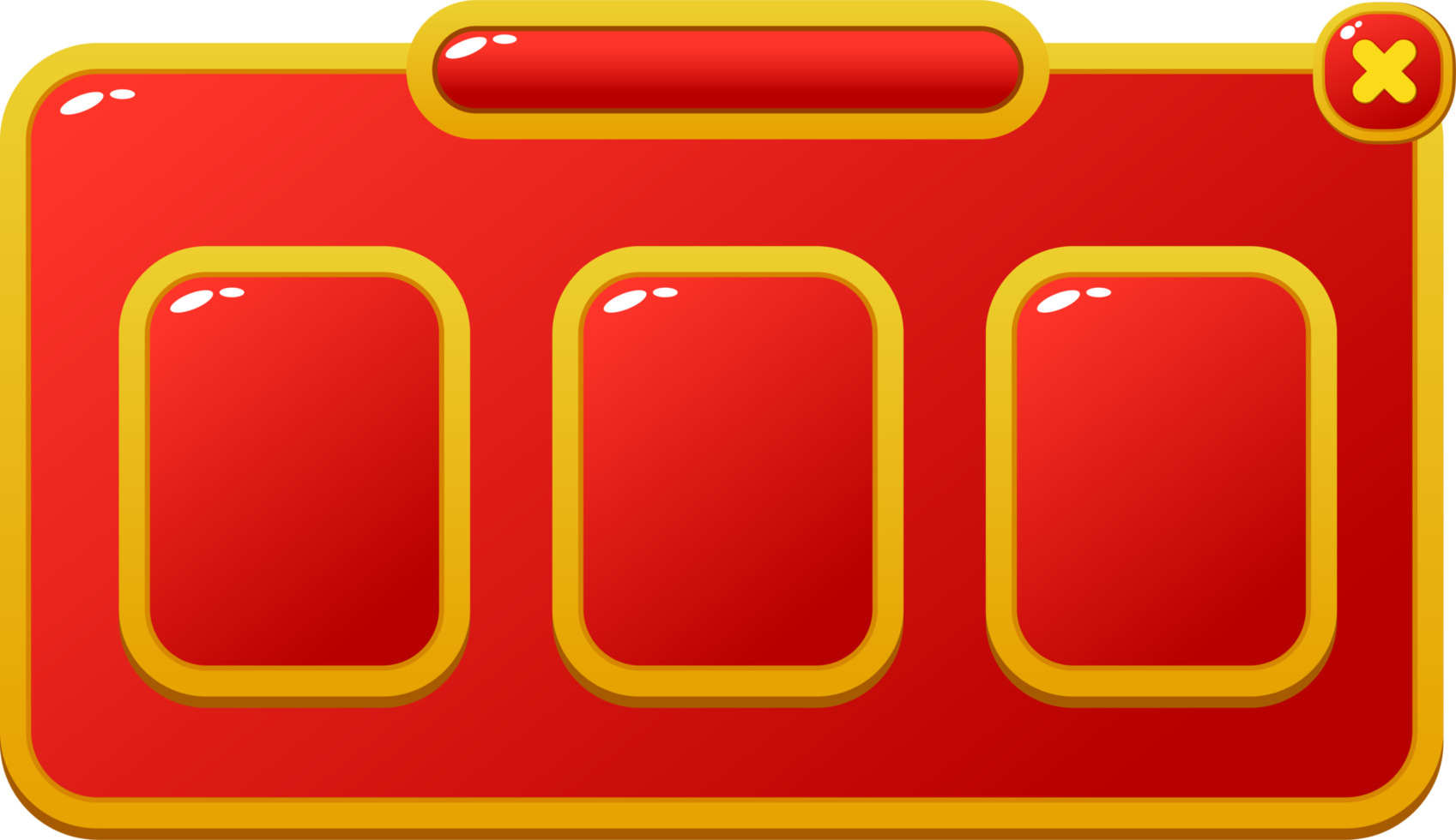 buttons and frames for game interface png