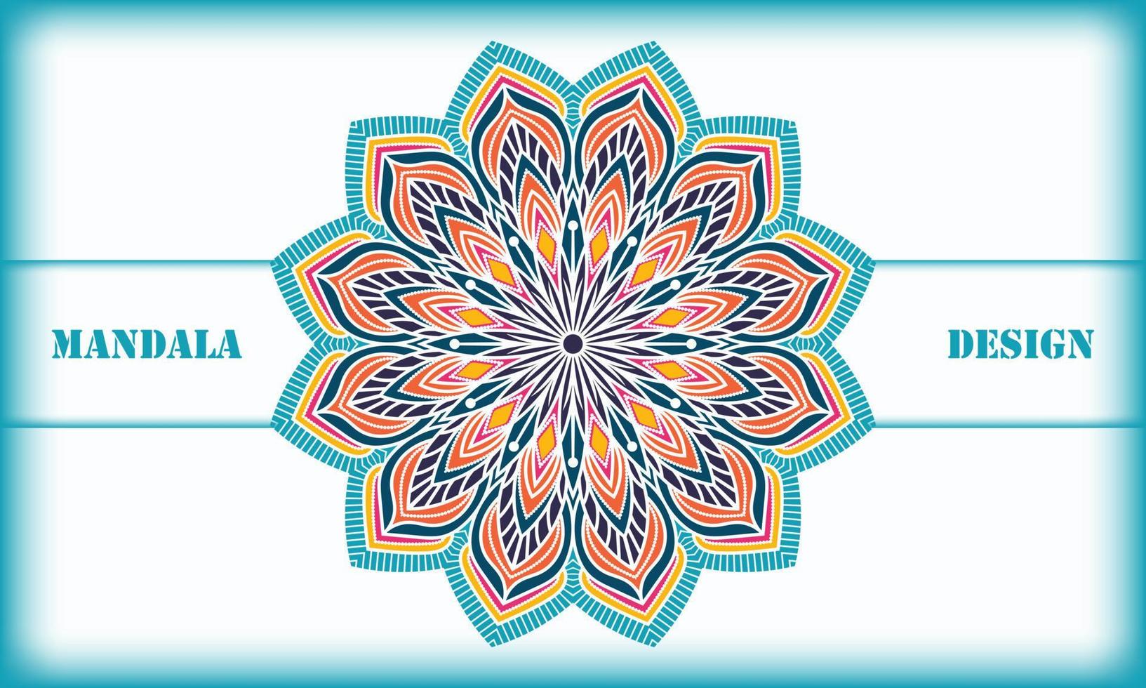 Colorful Mandala Design. Abstract background design. Mandala ornamental design. vector