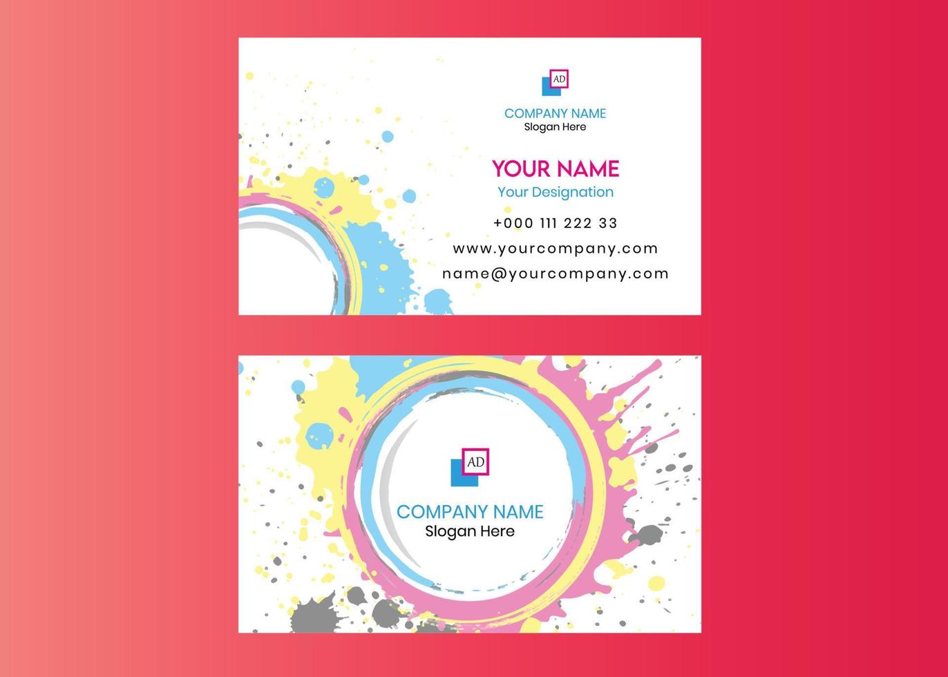 Vector professional elegant modern business card design template