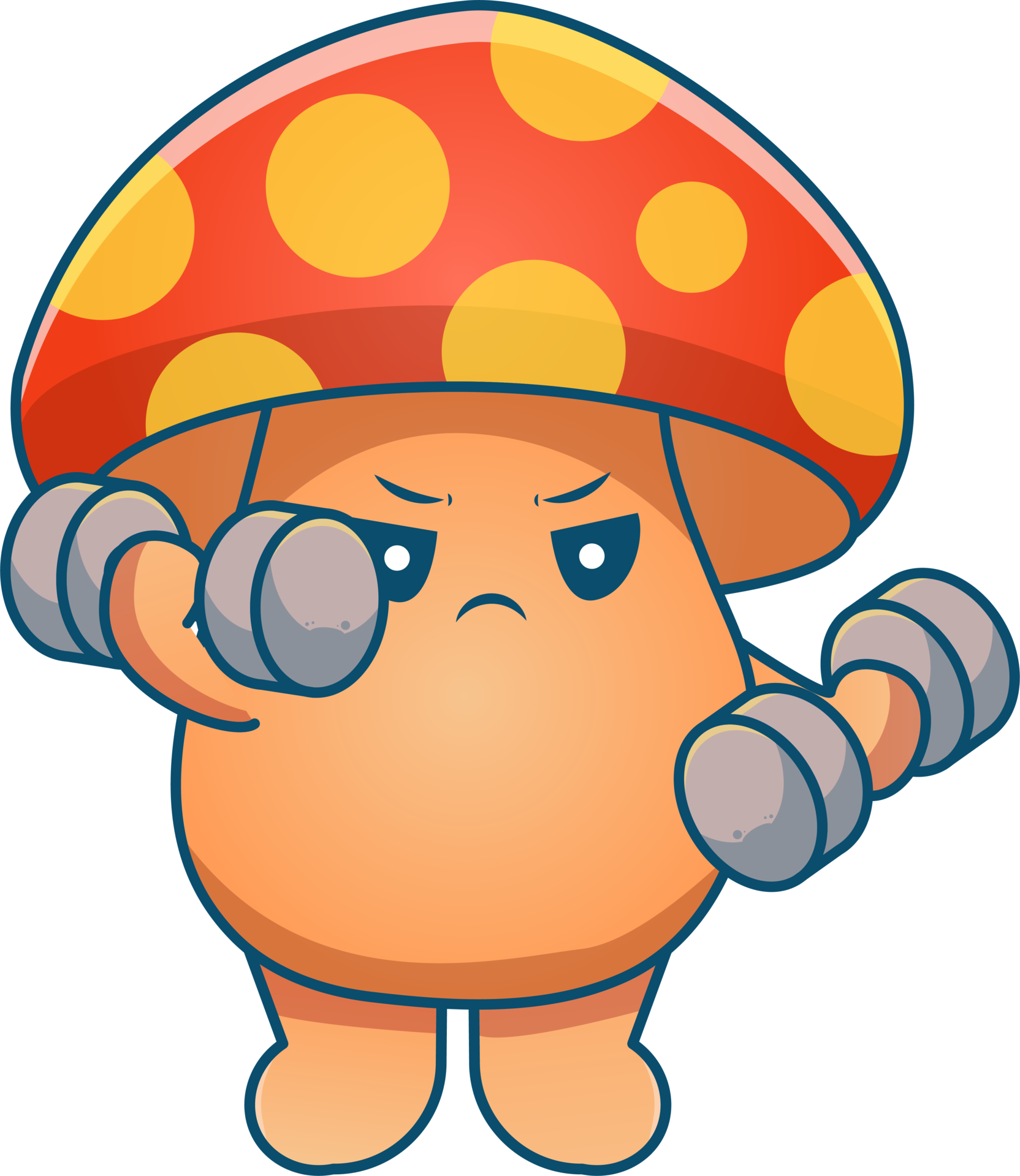 cute mushroom cartoon 17349368 PNG