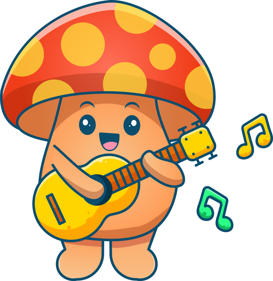 carino fungo cartone animato png