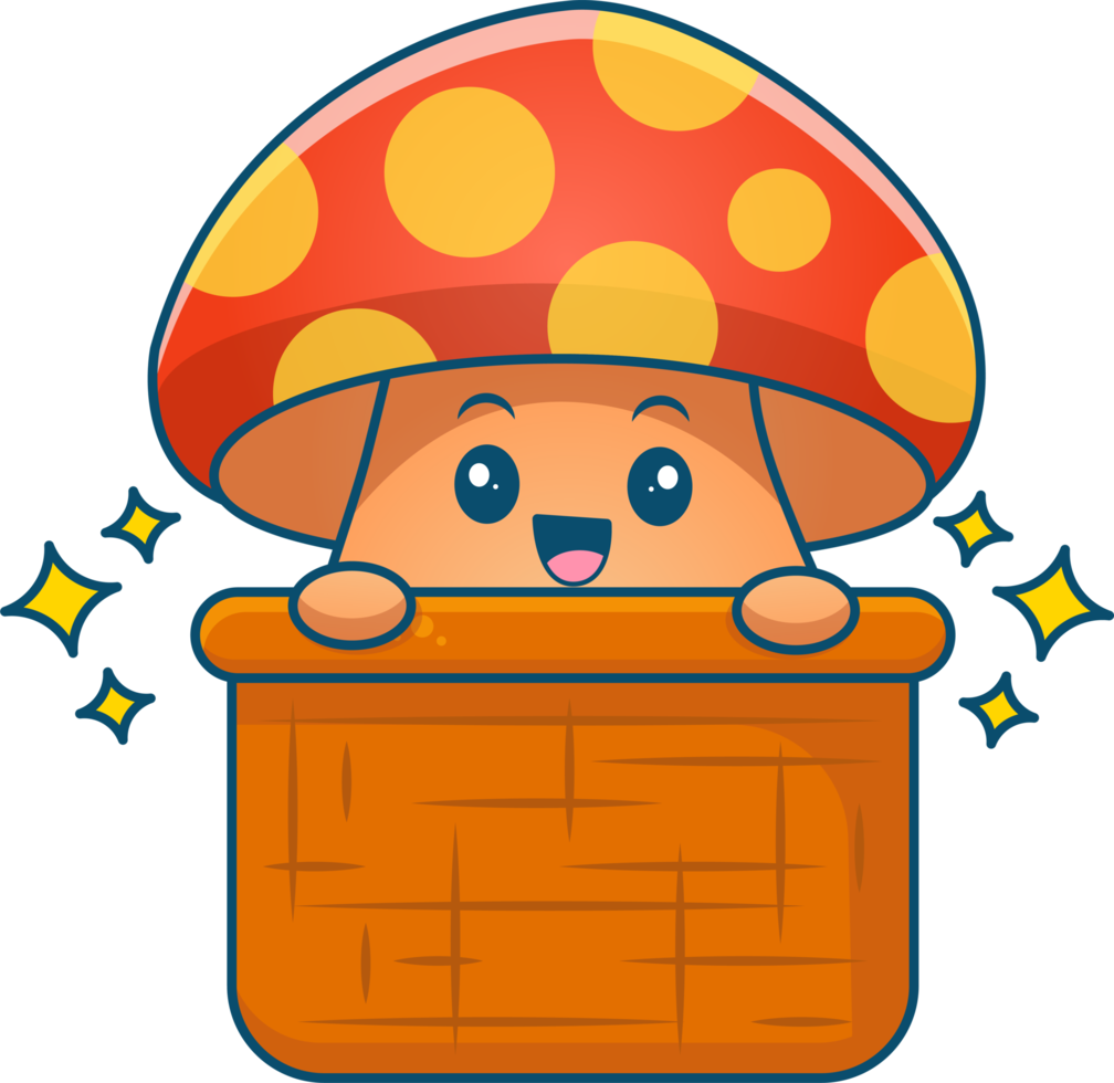 cute mushroom cartoon 17349386 PNG