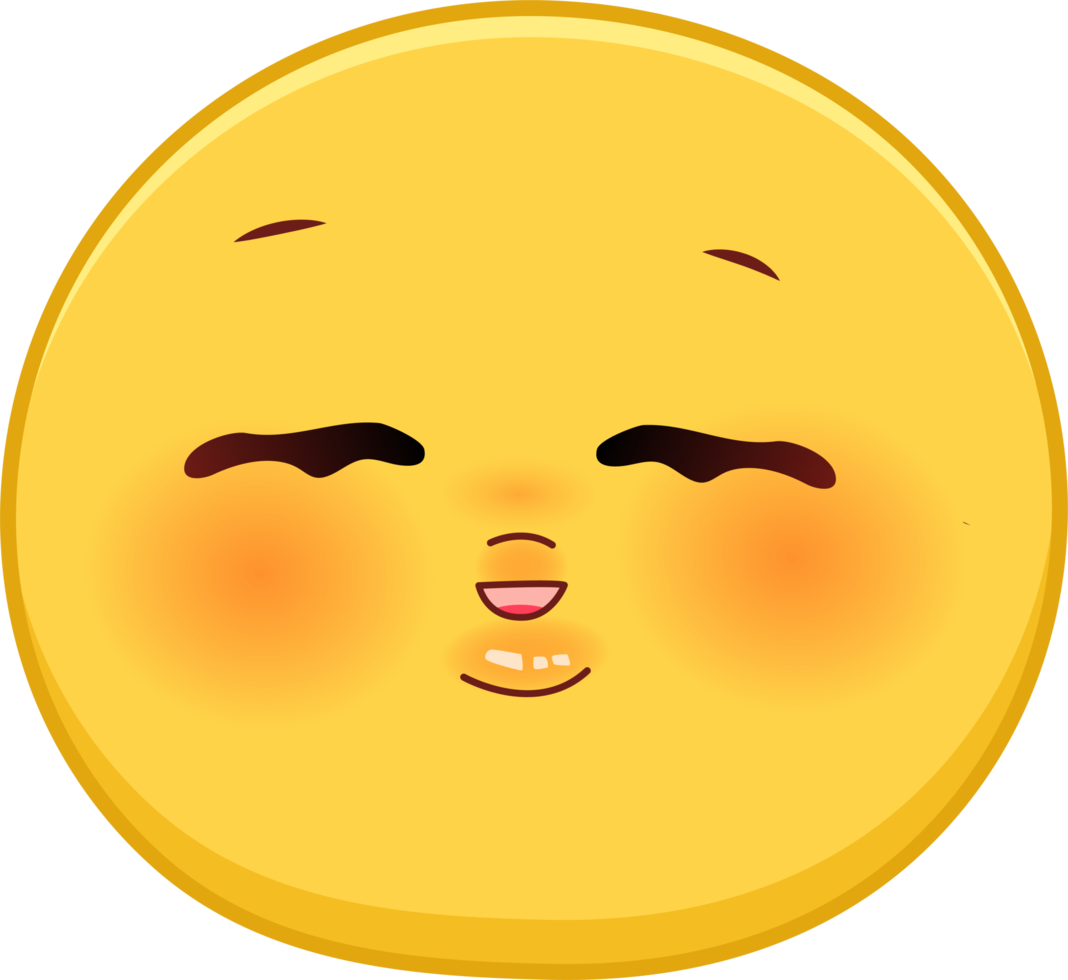 cute expression of emotion png