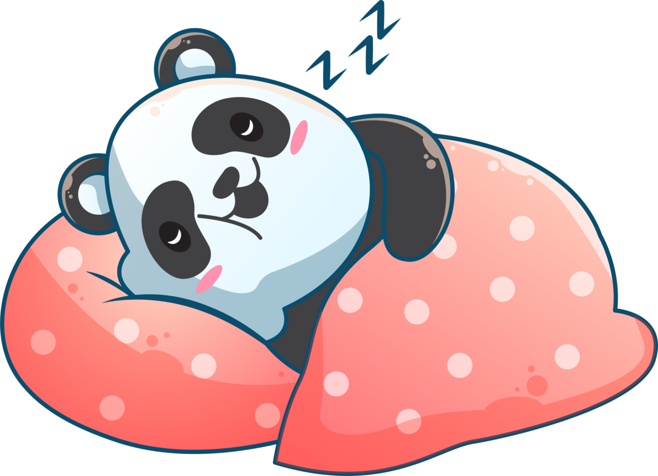 sleeping cute animal cartoon png