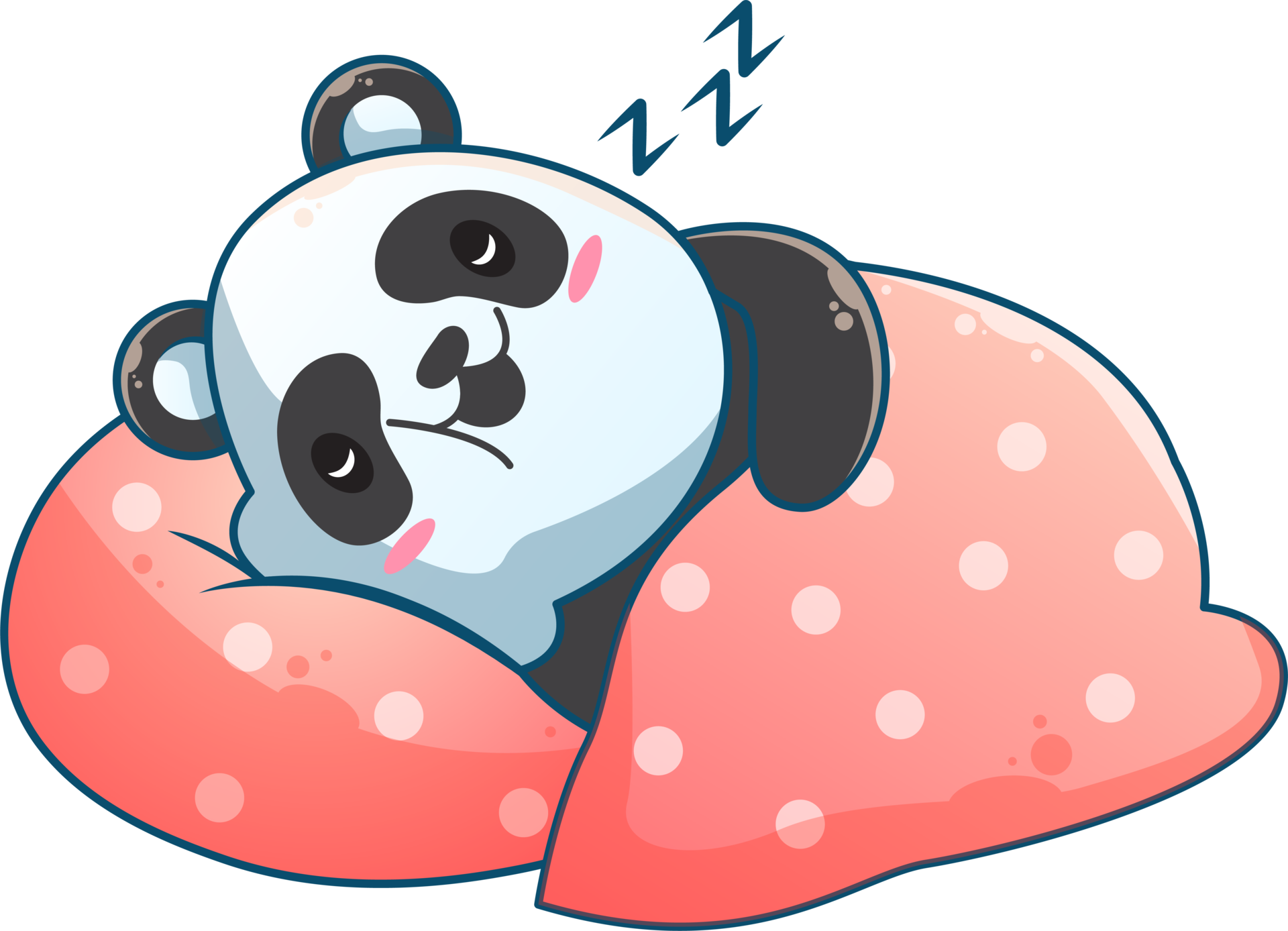 sleeping cute animal cartoon 17349468 PNG