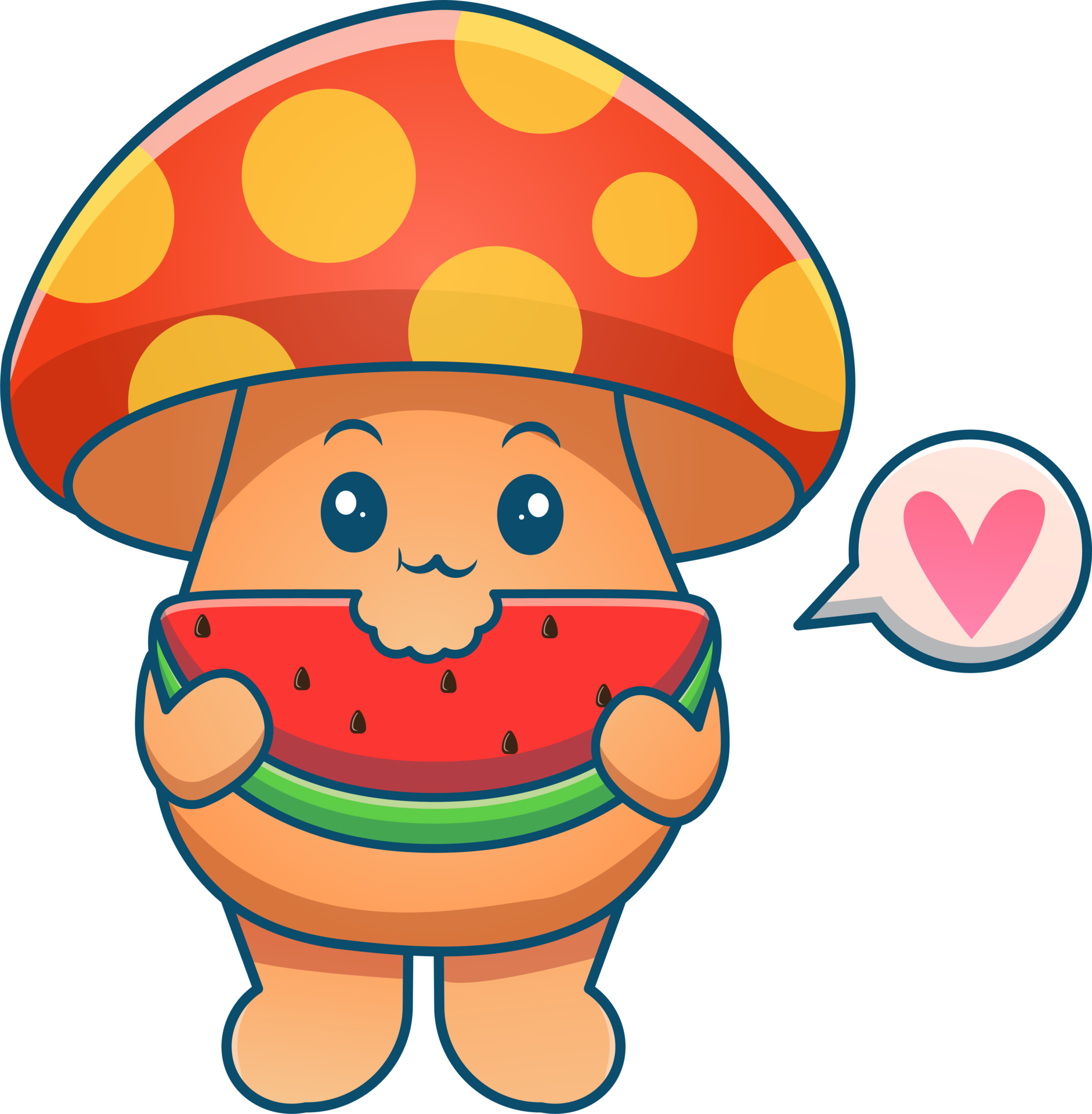cute mushroom cartoon 17349563 PNG