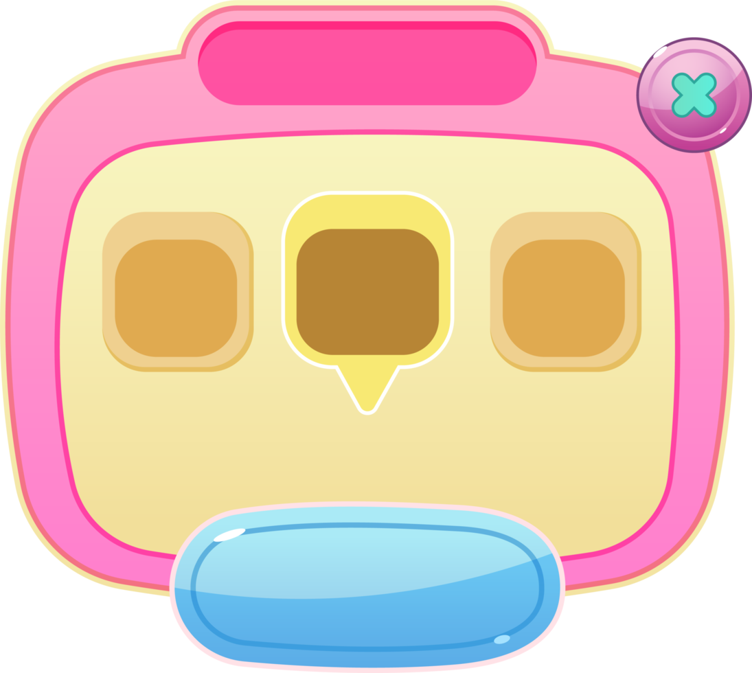 buttons and frames for game interface png