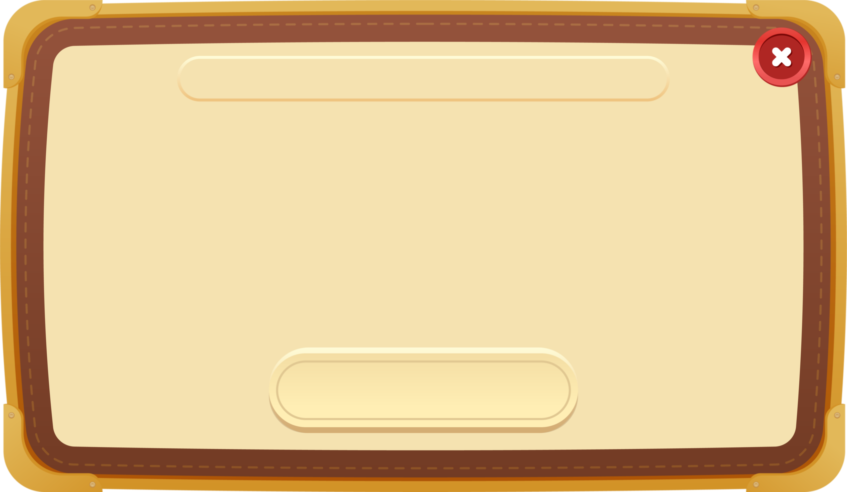 buttons and frames for game interface png