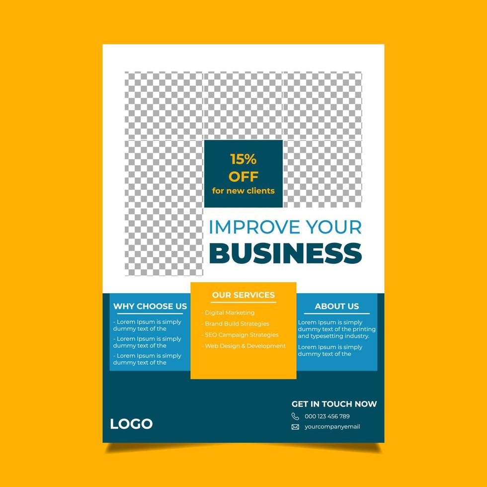 Corporate Business Multipurpose Flyer Design vector