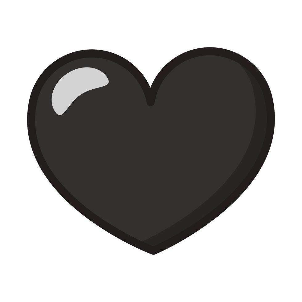 vector de icono de corazón. símbolo de amor perfecto. san valentin