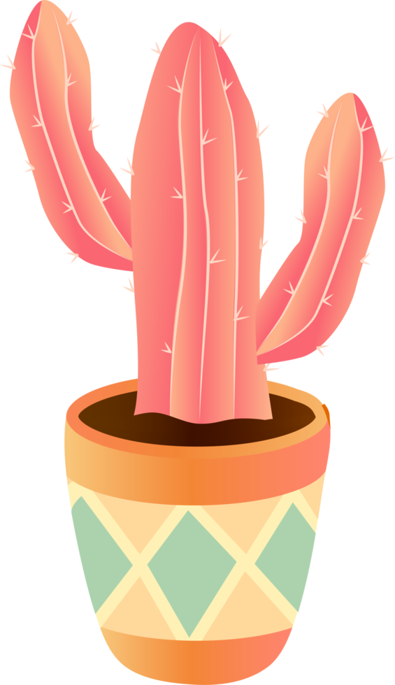 cute cactus cartoon png