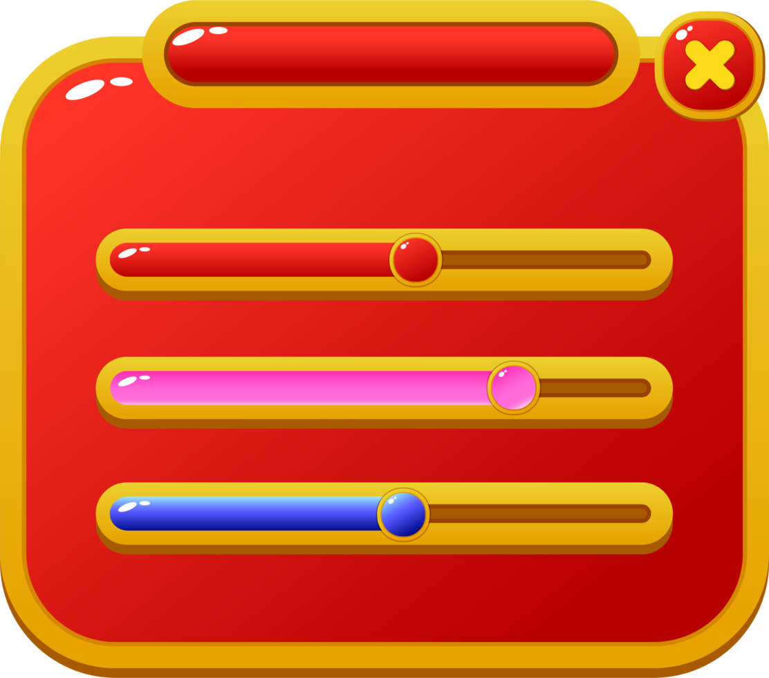 buttons and frames for game interface png