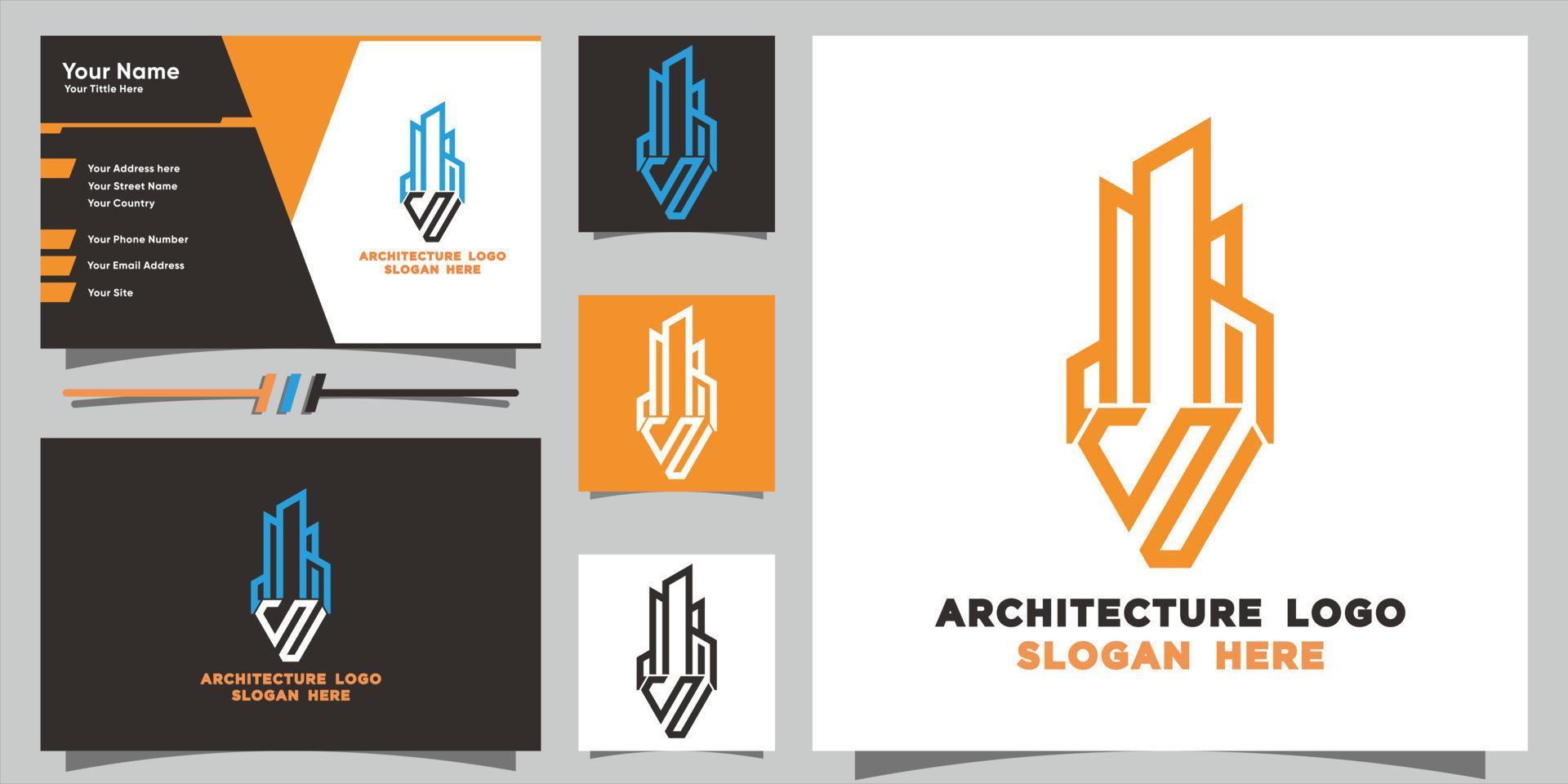 Building logo letter W as Shadow with creative modern syle Premium Vector