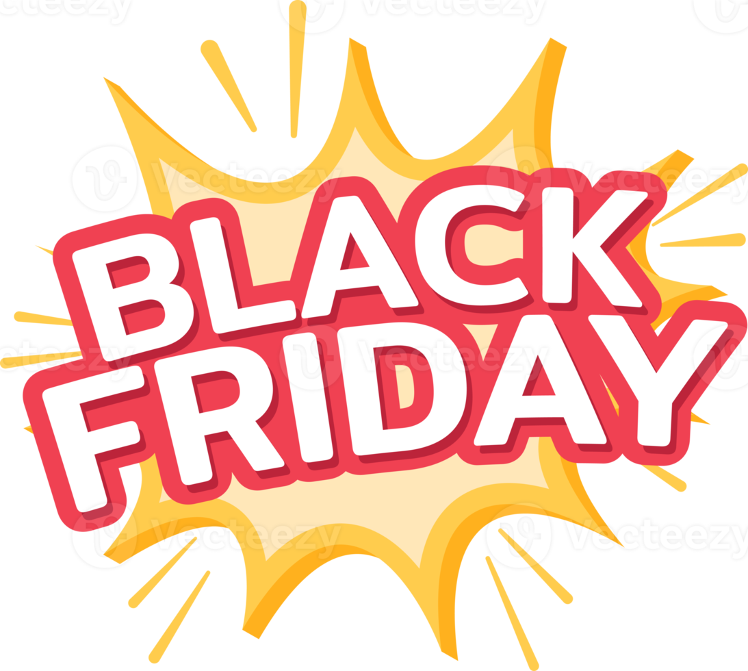 Black friday label, Promotion discount banner templates png