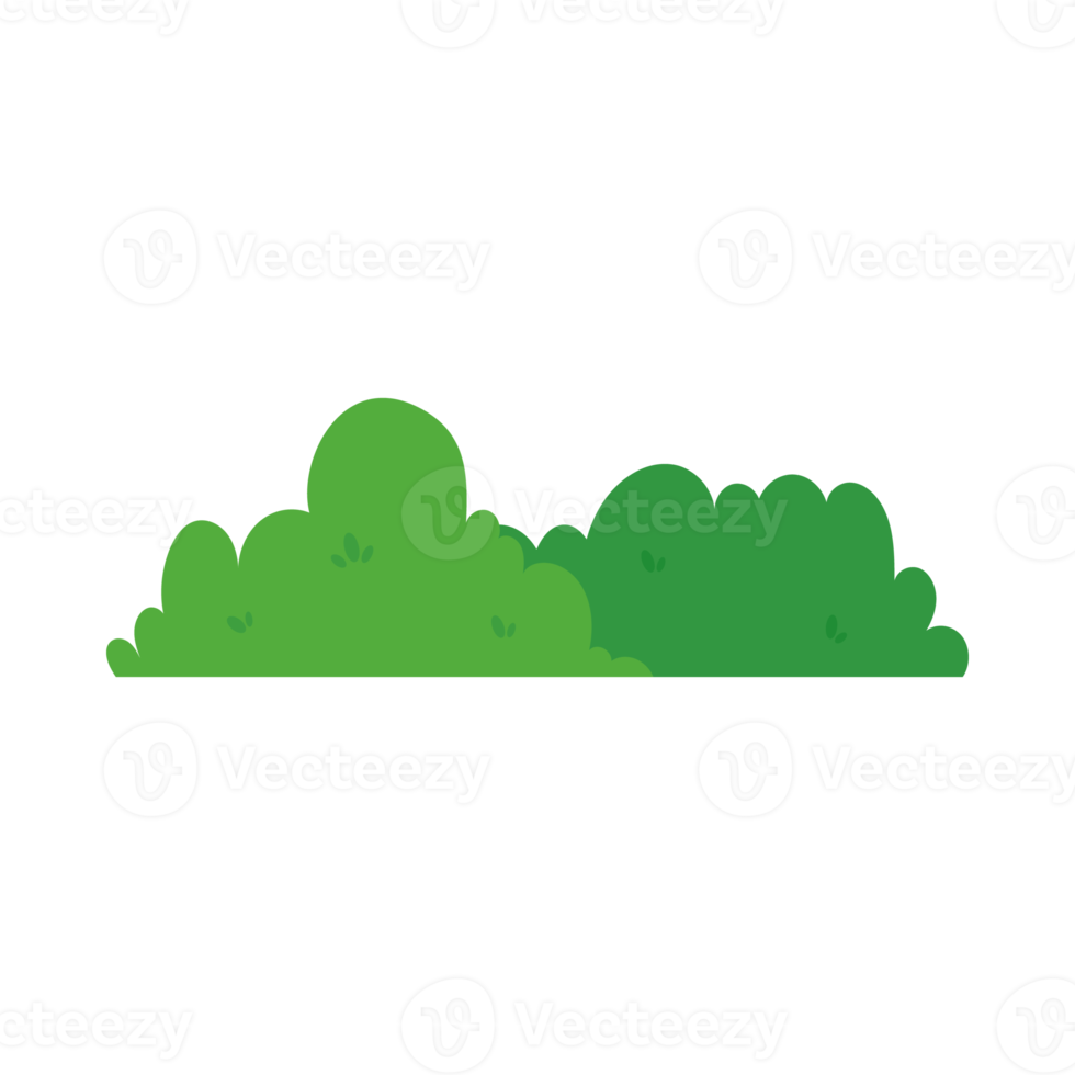 natural green grass bushes decorate environmental ecology cartoon scene png