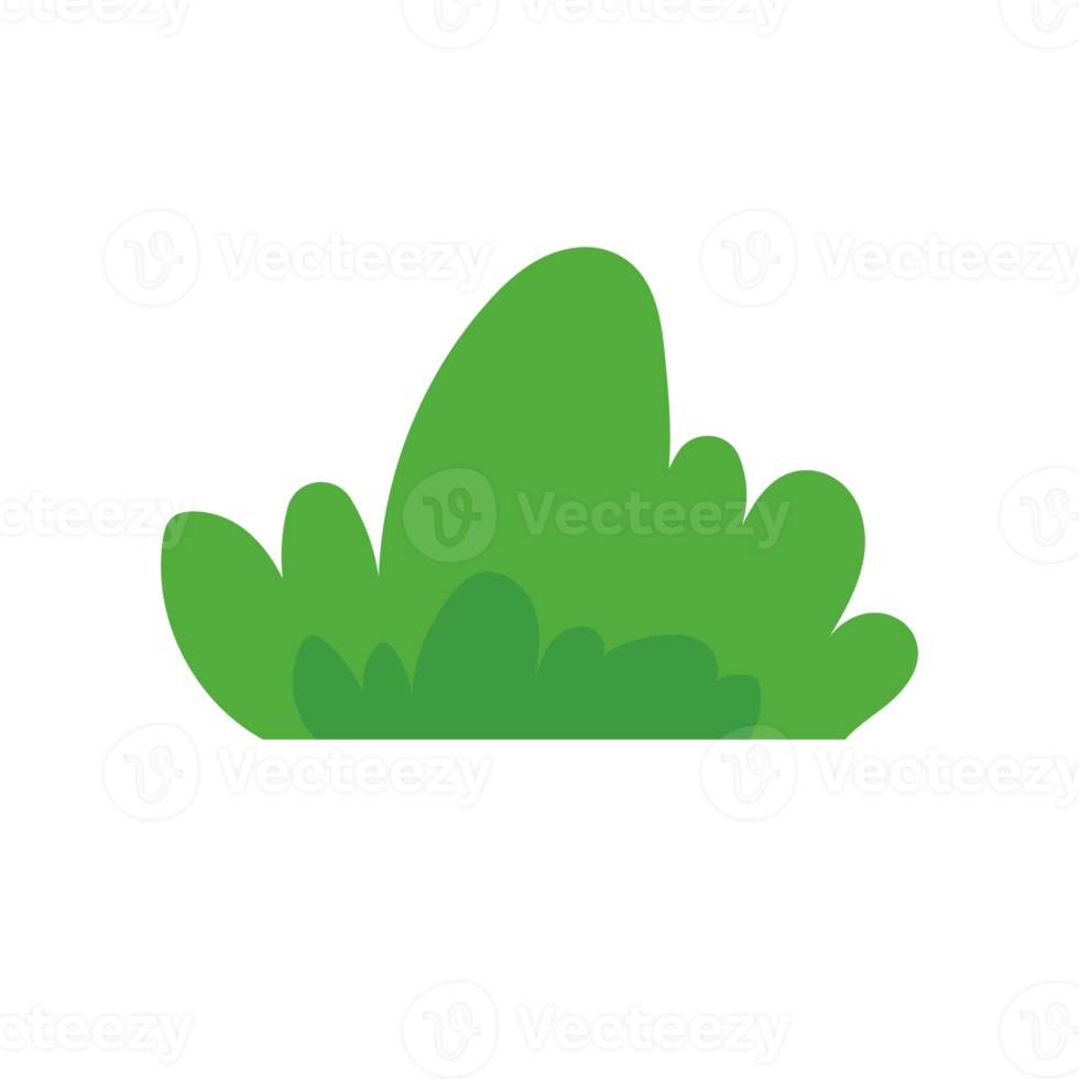 naturlig grön gräs buskar dekorera miljö- ekologi tecknad serie scen png