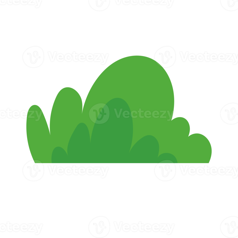 natural green grass bushes decorate environmental ecology cartoon scene png